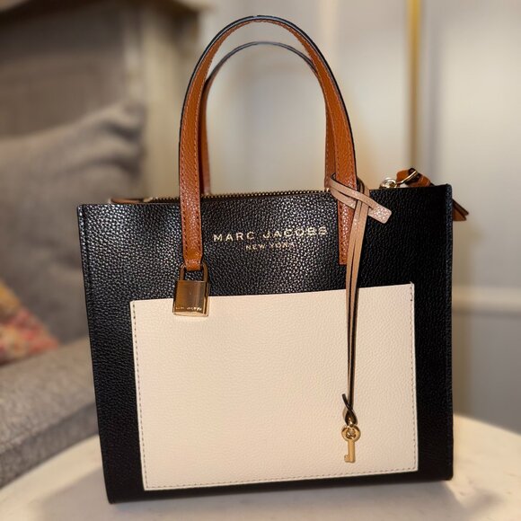 Marc Jacobs Mini Grind Colorblock Leather Tote (NWOT) - Picture 1 of 13
